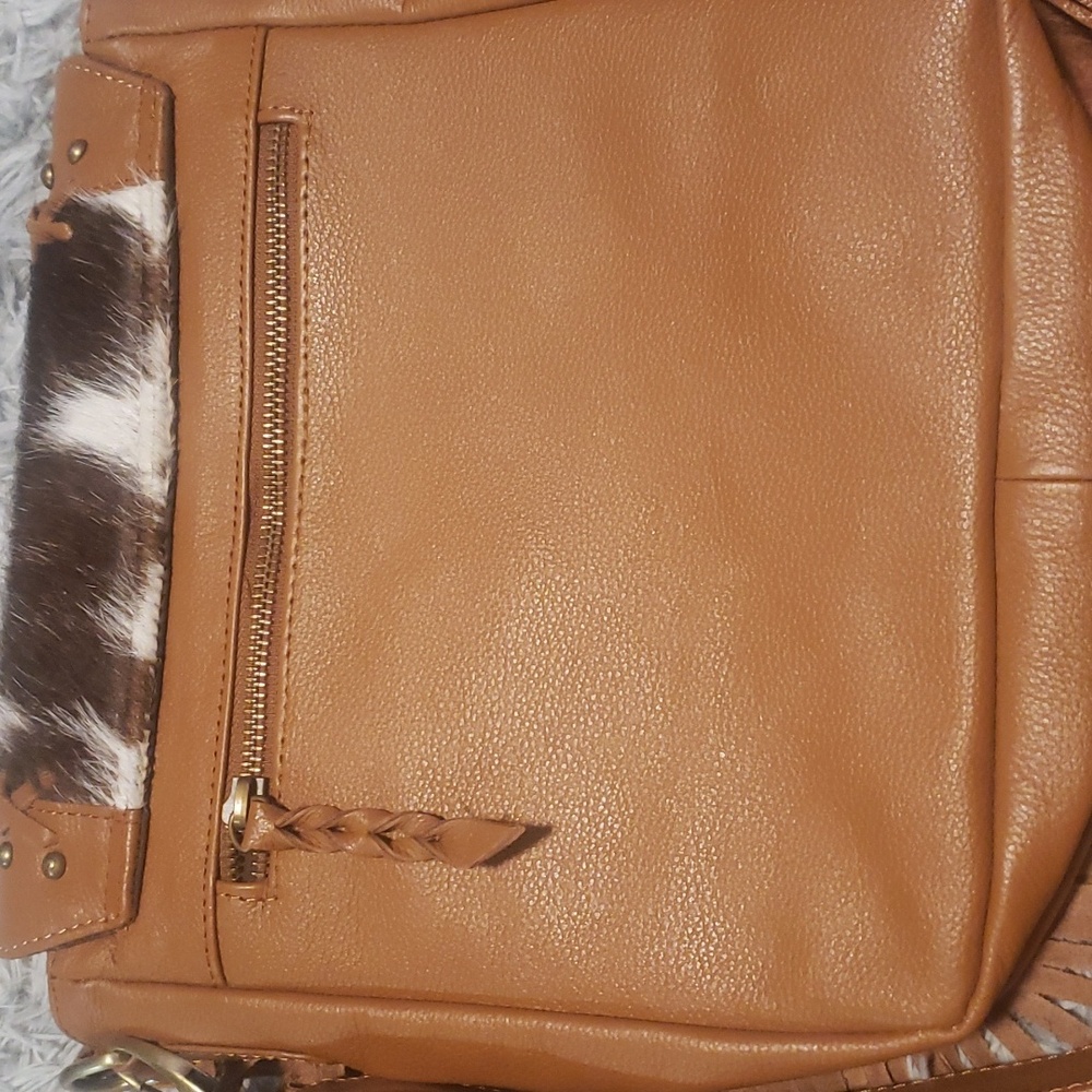 Cowhide fringe leather purse - Picture 10 of 11